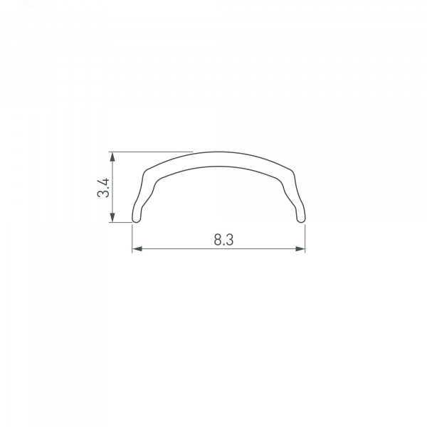 Панель SMART-P90-DIM-G-IN White 230V, Rotary, 2.4G ARL, пластик