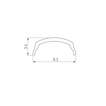 Панель SMART-P90-DIM-G-IN White 230V, Rotary, 2.4G ARL, пластик