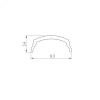 Панель SMART-P90-DIM-G-IN White 230V, Rotary, 2.4G ARL, пластик