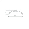 Панель SMART-P90-DIM-G-IN White 230V, Rotary, 2.4G ARL, пластик