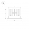 Панель SMART-P90-DIM-G-IN White 230V, Rotary, 2.4G ARL, пластик