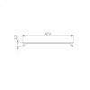 Панель SMART-P90-DIM-G-IN White 230V, Rotary, 2.4G ARL, пластик