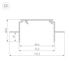 Панель SMART-P90-DIM-G-IN White 230V, Rotary, 2.4G ARL, пластик