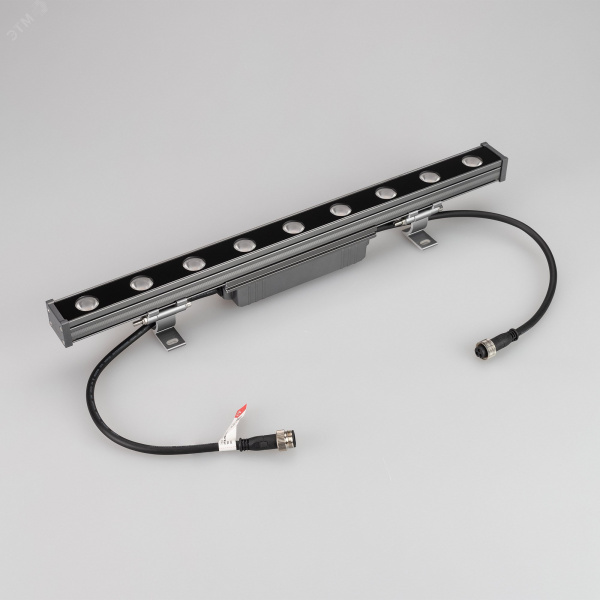 Прожектор линейный AR-LINE-500-9W Warm3000 (GR, 15x60 deg, 230 В) (IP65 металл, 3 года)