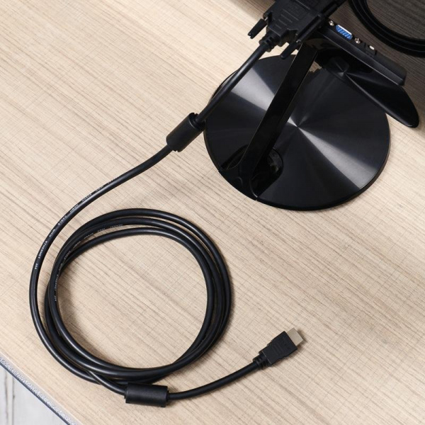 Кабель HDMI - DVI-D с фильтрами, 2 м., черный GOLD