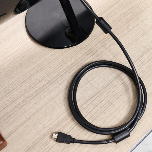 Кабель HDMI - DVI-D с фильтрами, 2 м., черный GOLD