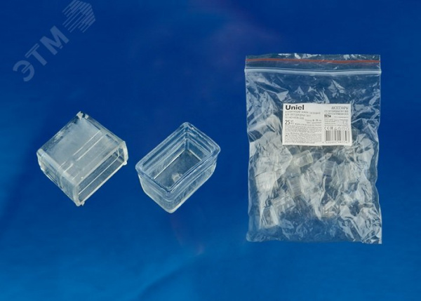 Заглушка торцевая для светодиодной ленты UCW-N21 CLEAR 025 POLYBAG UL-00002938 Uniel