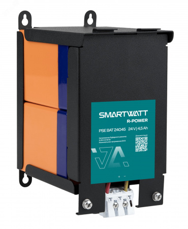 Батарейный модуль на DIN рейку SMARTWATT PSE BAT 24045 R-POWER, 24 В, 4,5 Ач
