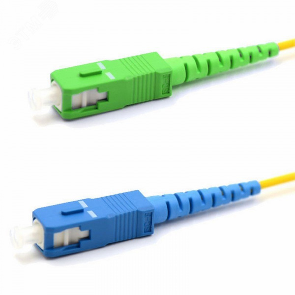 Патч-корд оптический переходной SM 9/125 OS2 SC/APC-SC/UPC Simplex LSZH 7м,