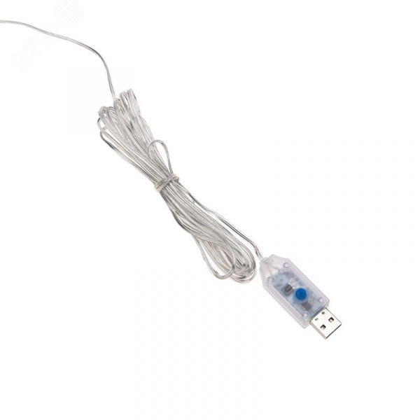 Гирлянда светодиодная Дождь из росы 3х2 м, теплый белый, USB, пульт управления, с крючками для крепления