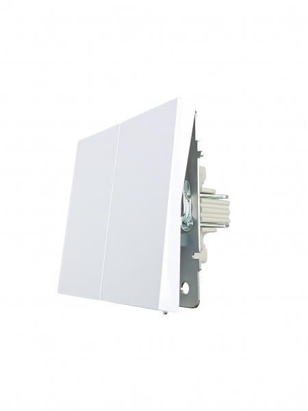 ZIMA Выключатель 2-кл., 10 А, механизм, белый Lezard 704-0288-101QC