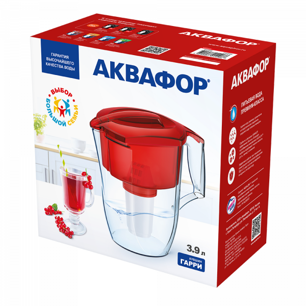 Фильтр-кувшин Гарри P42А5N (красный)