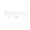 Панель SMART-P36-DIM-IN White 230V, 1.5A, TRIAC, Sens, 2.4G ARL, IP20 пластик, 5 лет