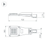 Светильник светодиодный OXOR-GRES-920х383-240W Day4000 (GR, 150x80 deg, 230 В) IP66 (ARL)
