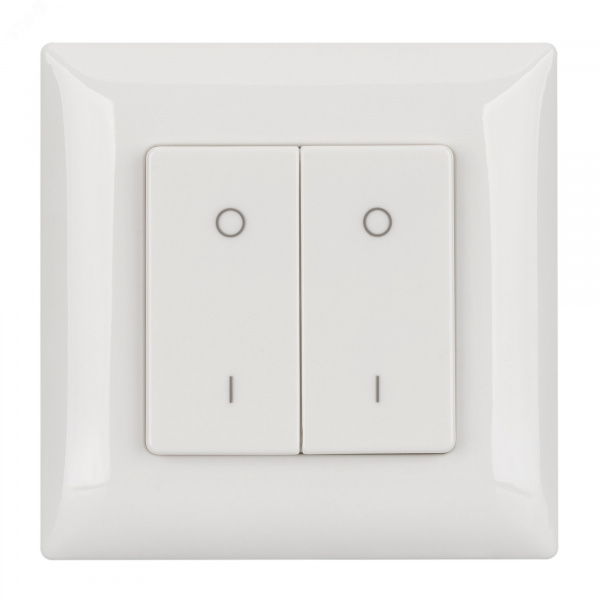 Панель SMART-P47-DIM-P-SUF 3V, 2 зоны, Knob, 2.4G ARL, пластик