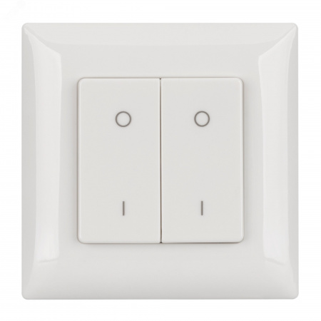 Панель SMART-P47-DIM-P-SUF 3V, 2 зоны, Knob, 2.4G ARL, пластик
