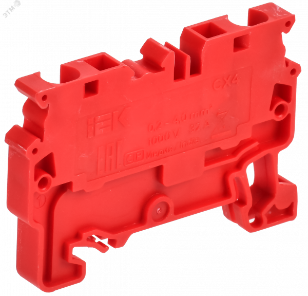 ARMAFIX Клемма пружинная CX4 проходн. красная IEK