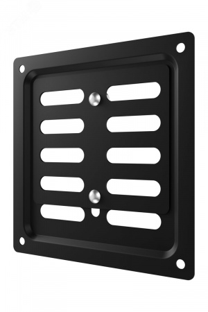 Решетка вентиляционная MER регулируемая 100x100 окраш.сталь Black