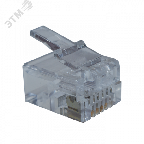 Коннекторы 6P6C (Телефонные разъемы) (RJ-11) Уп. 100шт.