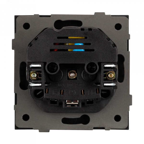 Механизм розетки с USB зарядкой SCT-TENDO-MUAA-SFPL-GR 230V, 16A, Серый, 1 пост