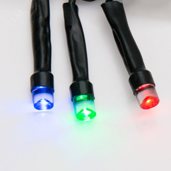 Гирлянда Твинкл Лайт 15 м, темно-зеленый ПВХ, 120 LED, мультиколор