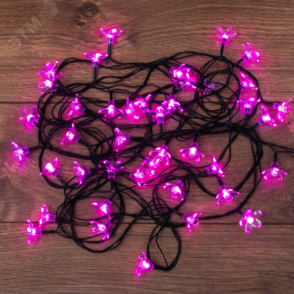 Гирлянда светодиодная сакуры, 50 LED, розовые, 7 м с контроллером