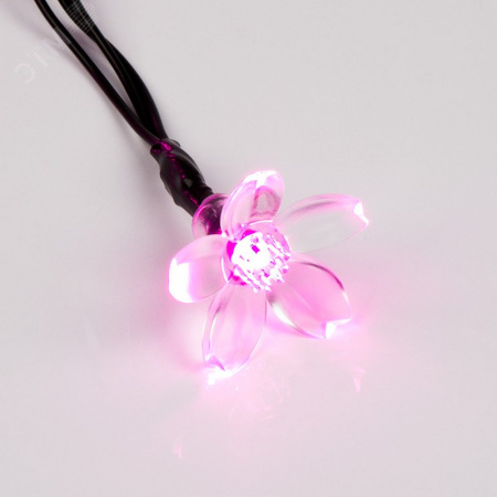 Гирлянда светодиодная сакуры, 50 LED, розовые, 7 м с контроллером