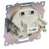 Розетка компьютерная одноместная (механизм) RJ-45 серия Катрин графит STEKKER