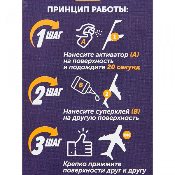 Набор универсальный супер-клей Sormat MDF Kit клей35 г. + активатор 200 мл.