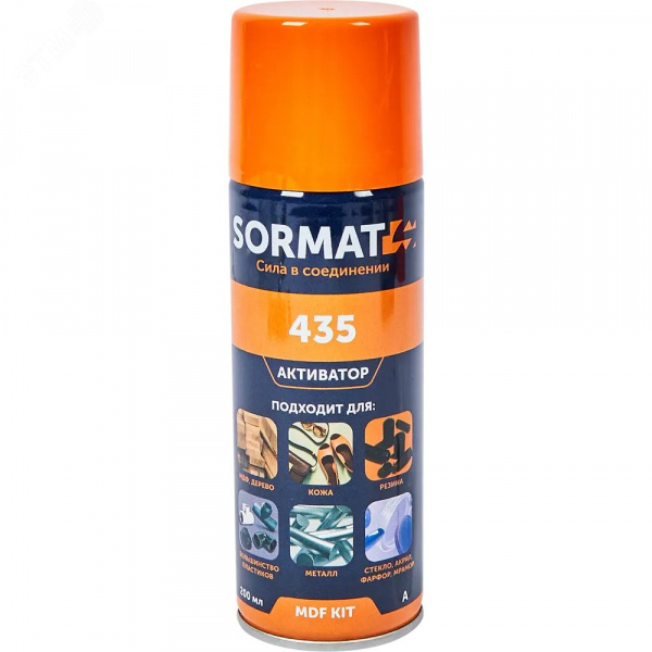 Набор универсальный супер-клей Sormat MDF Kit клей35 г. + активатор 200 мл.