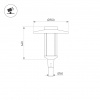 Светильник ALT-MASAR-50W Warm2700 (BK, 150x30 deg, 230V) (ARL, IP65 Металл, 5 лет)