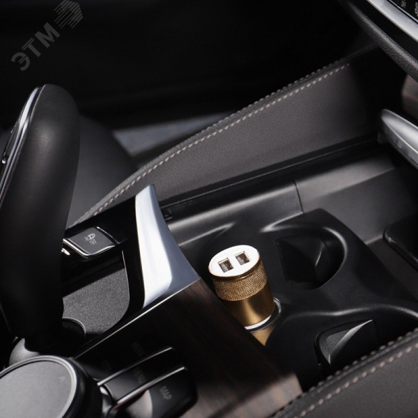 Автозарядка в прикуриватель 2хUSB АЗУ 1000+2100 mA