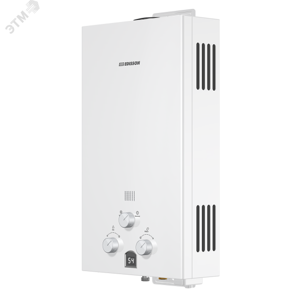 Водонагреватель газовый Edisson ECO PRO E 20 D Pro 10 л/мин с электророзжигом