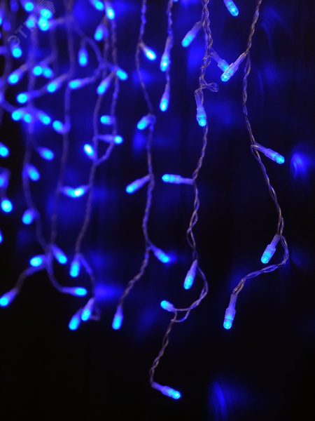 Гирлянда Сосульки 100LED 2 м синяя
