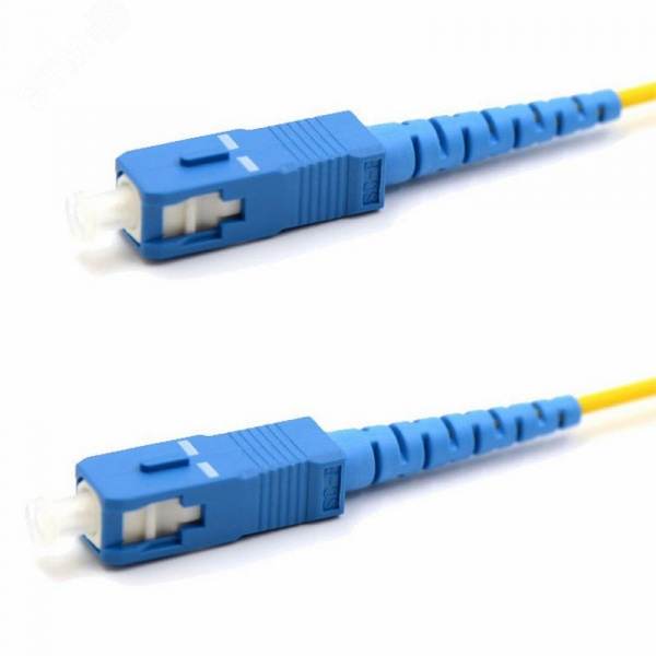 Патч-корд оптический соединительный SM 9/125 OS2 SC/UPC-SC/UPC Simplex LSZH 1м,