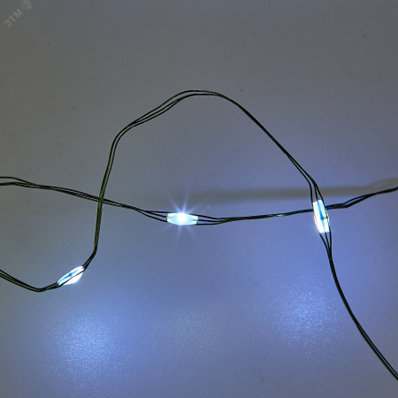 Гирлянда светодиодная Роса 20 м 200 светодиодов Белый свет зеленый провод ТМ ULD-S2000-200/DGA WHITE IP20 DEW