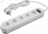 Сетевой фильтр OSP-05-300-ESC-3x0.75-WH 5 розеток 3м ПВС 3х0,75 2200Вт с заземлением с выключателем белый