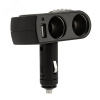 Разветвитель автоприкуривателя 2 гнезда 1хUSB (5 V 1000 mA),