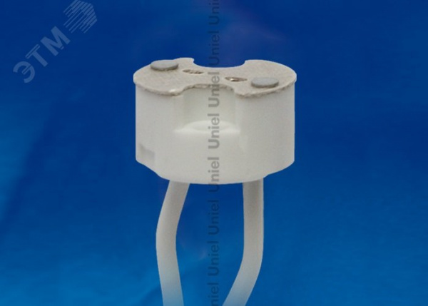 Патрон керамический ULH-GU4/GU5.3-Ceramic-15cm для лампы на цоколе GU4/GU5.3