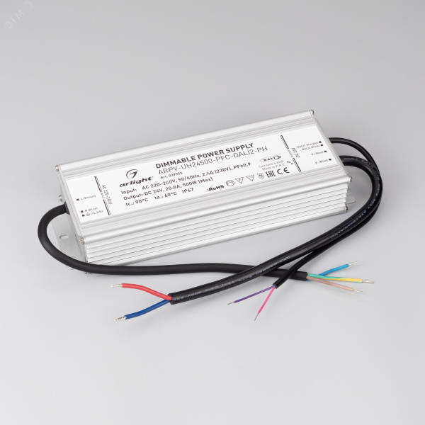 Декодер ARL-7022-DMX 12-24V, 3x6 A, DMX512 ARL, IP20, металл, 2 года
