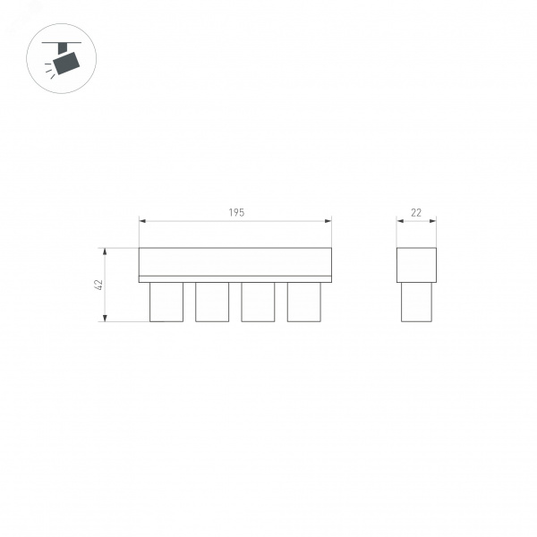 Декодер ARL-7022-DMX 12-24V, 3x6 A, DMX512 ARL, IP20, металл, 2 года