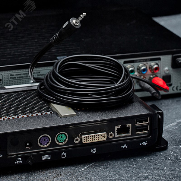 Аудио кабель 3.5 мм - 2 RCA, 3 м