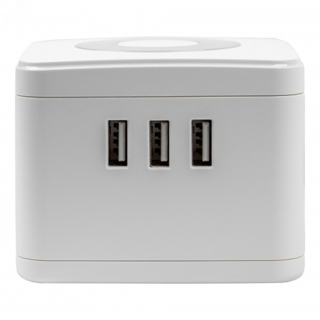 Удлинитель Standard c с заземлением шнур 1,5м 2 гнезда 3 USB 16А белый S-GCD2-1,5SBU WHITE