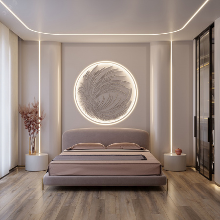 Лента герметичная MOONLIGHT-SIDE-A168-4x10мм 24V Warm3000 7.2 W/m, IP65, 5м, wire x2 вывод кабеля прямой