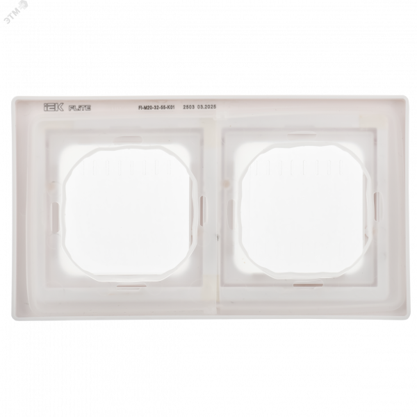 FLITE Рамка 2-местная IP55 Рпро-2-55-ФлБ белый IEK