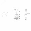 Тумблер 12V 20А (3c) ON-OFF однополюсный с синей подсветкой