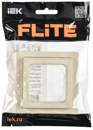 FLITE Рамка 1-местная IP55 Рпро-1-55-ФлСл сливочный IEK