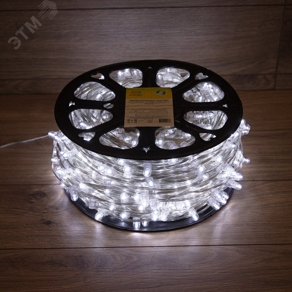 Гирлянда LED клип-лайт 12 V, прозрачный ПВХ, 150 мм, диоды белые