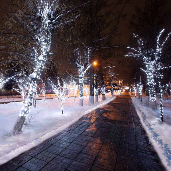 Гирлянда LED клип-лайт 12 V, прозрачный ПВХ, 150 мм, диоды белые