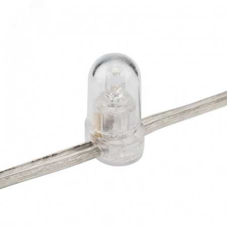 Гирлянда LED клип-лайт 12 V, прозрачный ПВХ, 150 мм, диоды белые